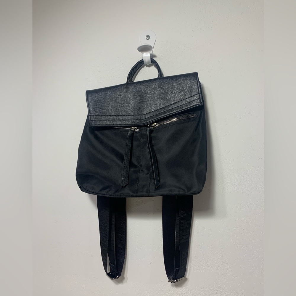 Botkier Black Trigger Nylon Backpack Purse